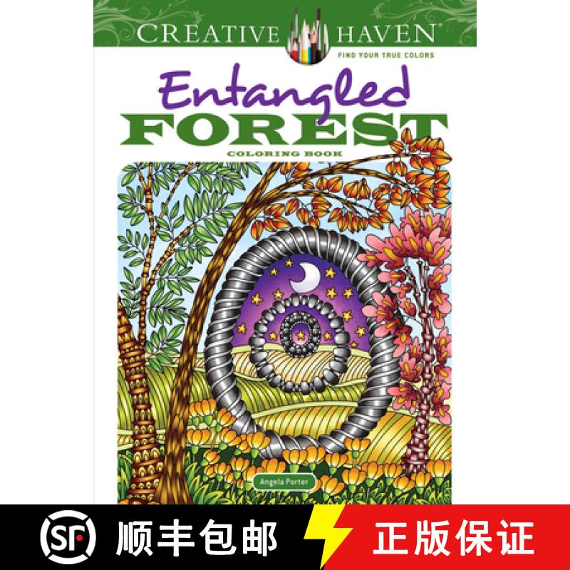 预订 Creative Haven Entangled Forest Coloring Book [9780486833996]