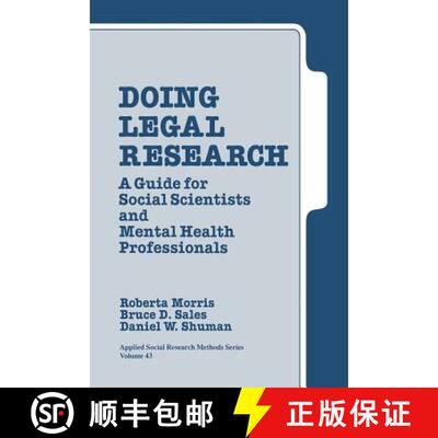 【3-4周达】Doing Legal Research: A Guide for Social Scientists and Mental Health Professionals [9780803934290]