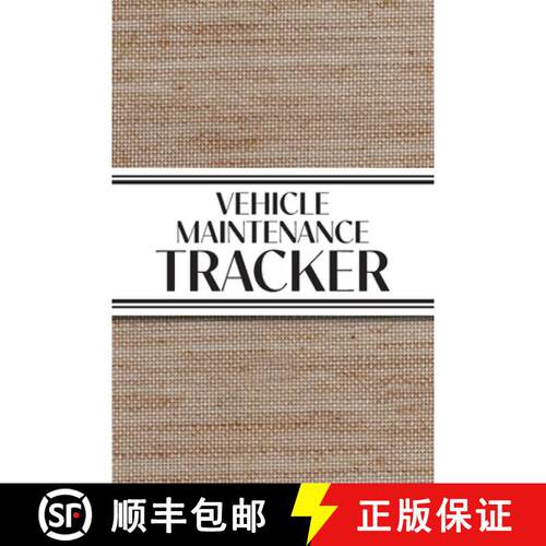 【3-4周达】Vehicle Maintenance Tracker (Textured Paper Rust Orange): 6x9 4 Car Maintenance Tracker wi... [9781834120676]