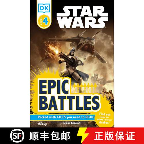 【3-4周达】DK Readers L4: Star Wars: Epic Battles: Find Out About the Galaxy's Scariest Clashes! [9780756636036]