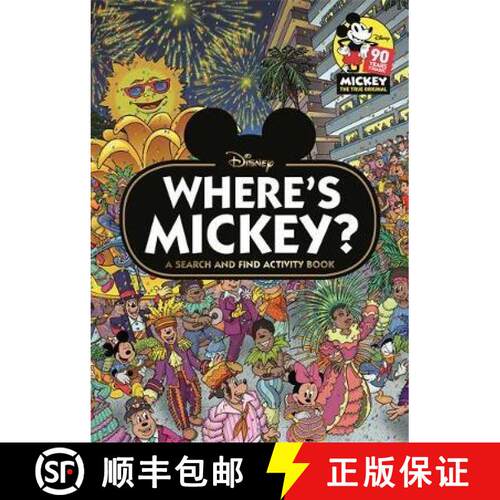 【3-4周达】Where's Mickey?: A Disney search & find activity book [9781787415393]