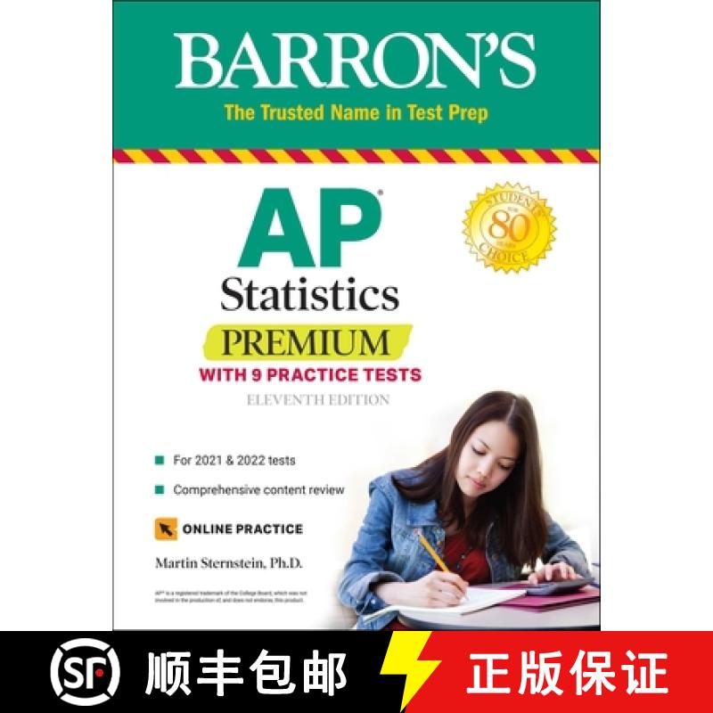 AP Statistics Premium: With 9 Practice Tests [9781506258928]