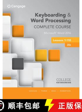 【3-4周达】Keyboarding and Word Processing Complete Course Lessons 1-110: Microsoft (R) Word 2016 [9781337103275]