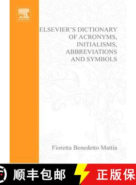 【3-4周达】Elsevier's Dictionary of Acronyms, Initialisms, Abbreviations and Symbols [9780444512413]
