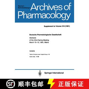 【3-4周达】Deutsche Pharmakologische Gesellschaft [9783662386682]