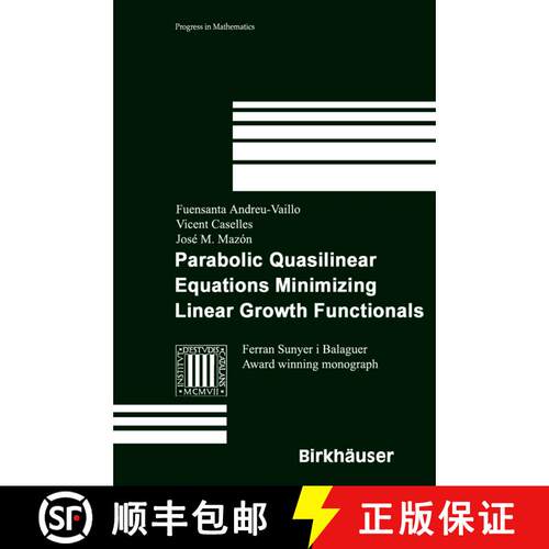 【3-4周达】精装 Parabolic Quasilinear Equations Minimizing Linear Growth Functionals [9783764366193]