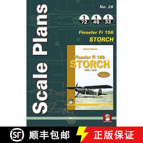【3-4周达】Scale Plans No. 28: Fieseler Fi 156 Storch [9788363678975]
