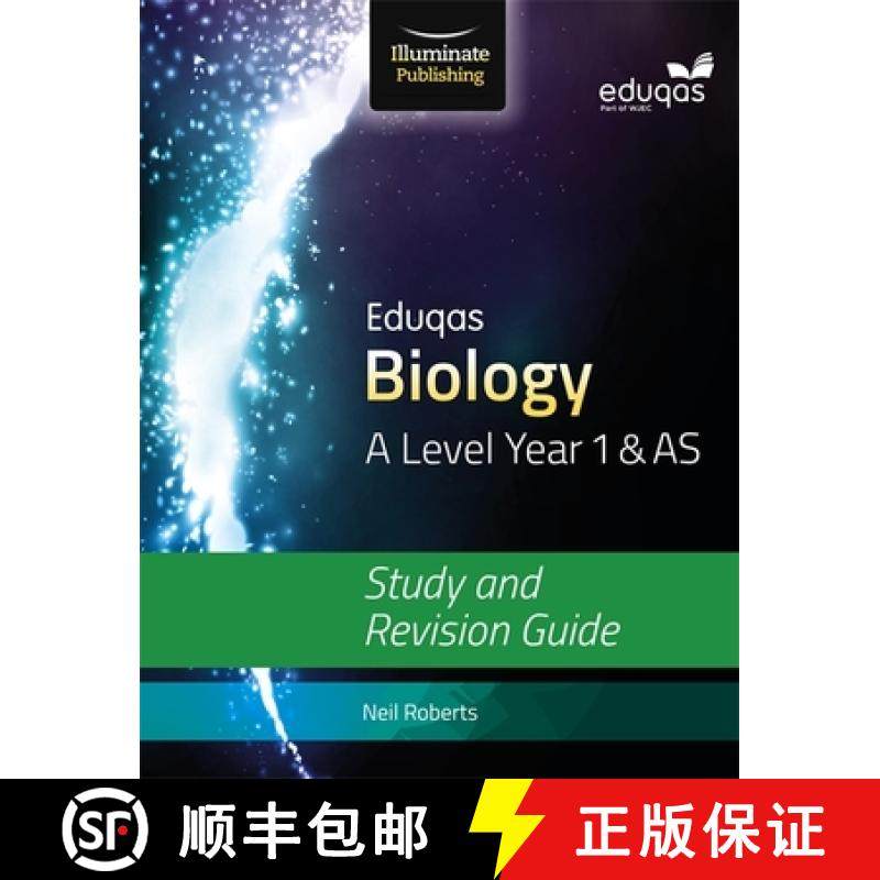 【3-4周达】Eduqas Biology for A Level Year 1 & AS: Study and Revision Guide [9781908682642]