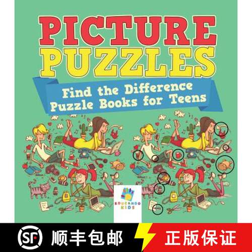 【3-4周达】Picture Puzzles | Find the Difference Puzzle Books for Teens [9781645216582]