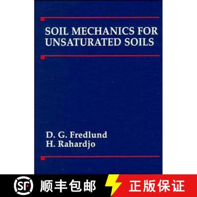 【3-4周达】精装 Soil Mechanics For Unsaturated Soils [Wiley土木工程] [9780471850083]