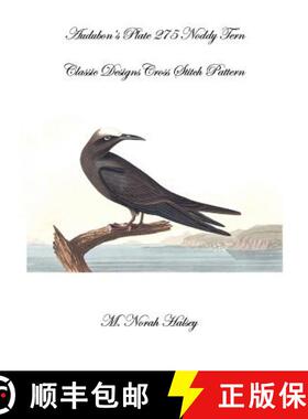 【3-4周达】Audubon's Plate 275 Noddy Tern: Classic Designs Cross Stitch Pattern [9781640041752]
