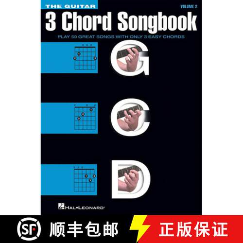 【3-4周达】The Guitar Three-Chord Songbook Volume 2 G-C-D Beginner Guitar Songbook with Lyrics and Ch... [9781480399693]