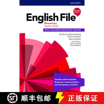 【3-4周达】English File: Elementary: Teacher's Guide with Teacher's Resource Centre [9780194032766]