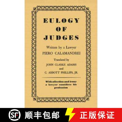 【3-4周达】Eulogy of Judges [9781584777601]