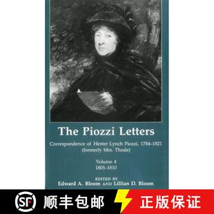 Correspondence Mrs. Piozzi Thrale Formerly Hester ... 1784 Letters 1821 4周达 9780874133936 Lynch