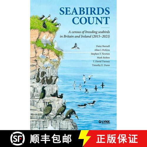 【3-4周达】精装 Seabirds Count. A census of breeding seabirds in Britain and Ireland (2015–2021) [9788416728602]