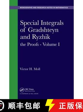 【3-4周达】Special Integrals of Gradshteyn and Ryzhik: The Proofs - Volume I [9781482256512]