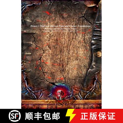 【3-4周达】精装 Homer's Iliad and Odyssey Pope and Cowper Translations: Demonic and Goetic Origins Se... [9781773564258]