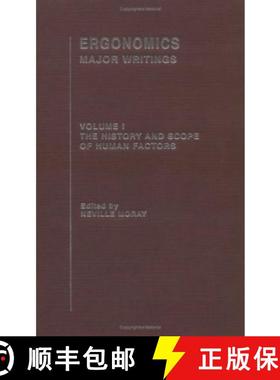 【3-4周达】Ergonomics Mw Vol 1: Hist&Scop: Major Writings - The History and Scope of Human Factors [9780415322584]