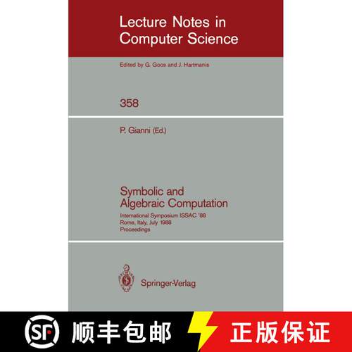 【3-4周达】Symbolic and Algebraic Computation 1988: International Symposium Issac' 88, Rome, Italy, J... [9783540510840]