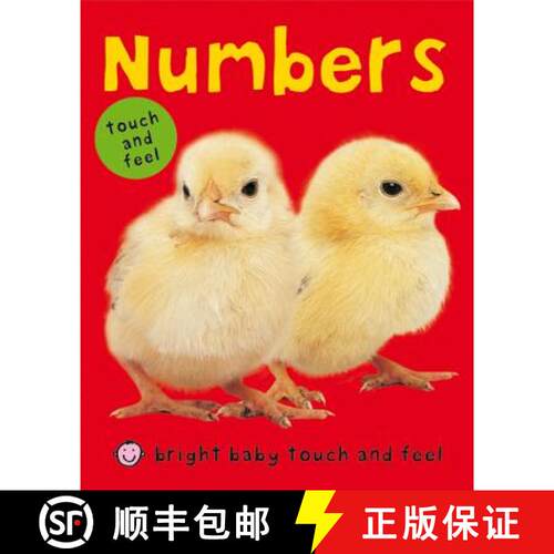 【3-4周达】Numbers (Bright Baby Touch and Feel): A First Sensory Tactile Book [9780312504236]