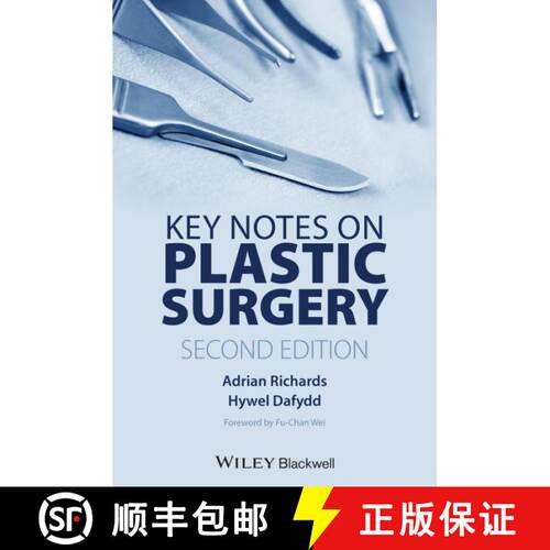【3-4周达】Key Notes On Plastic Surgery [Wiley医学] [9781444334340]