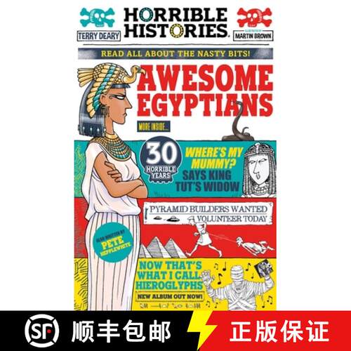 【3-4周达】Awesome Egyptians (newspaper edition) [9780702322914]