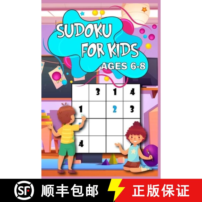 【3-4周达】Sudoku for Kids age 6-8: Learn the Sudoku Way |200 puzzled with solutions, 4x4 size, from ... [9786069607855]