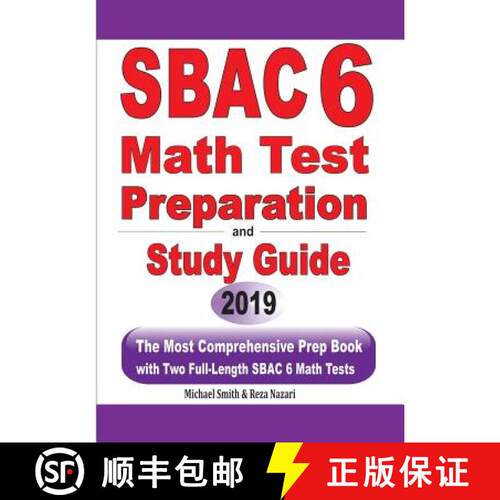 【3-4周达】SBAC 6 Math Test Preparation and Study Guide: The Most Comprehensive Prep Book with Two Fu... [9781646125425]