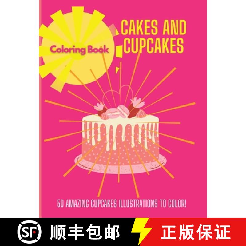 【3-4周达】Cakes and Cupcakes  : Coloring Book [9781803832081]