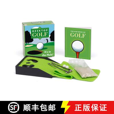 【3-4周达】Desktop Golf [With 32 Page Book and 2 Golf Balls, 2 Clubs, Felt Fairway, Sand Packet] [9780762438150]