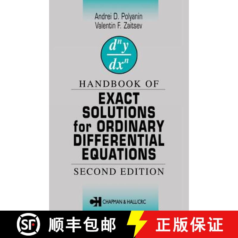 【3-4周达】Handbook of Exact Solutions for Ordinary Differential Equations, Second Edition [9781584882978]