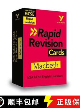 York Notes for AQA GCSE Rapid Revision Cards: Macbeth catch up, revise and be ready for and 2023 and ... [9781292273631]