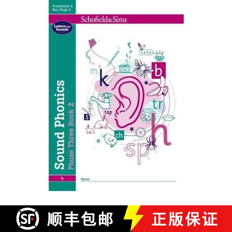 【2-3周达】Sound Phonics Phase Three Book 2: EYFS/KS1, Ages 4-6 [9780721711478]