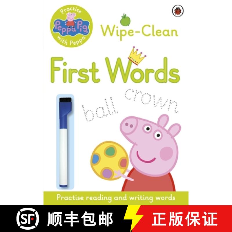 【3-4周达】Peppa Pig: Practise with Peppa - Wipe-Clean First Words [9780723297789]