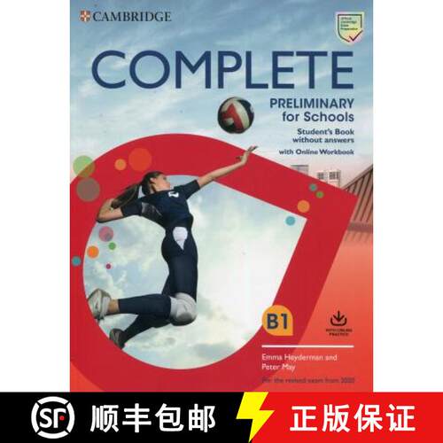 剑桥PET考试 学生书不带答案带网上练习 Complete Preliminary for Schools Student's Book without Answers ... [9781108539081]