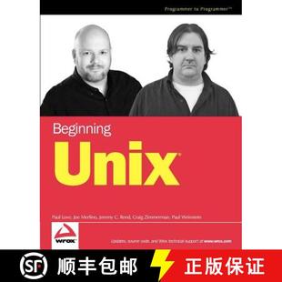 Beginning Unix Wiley计算机 9780764579943 Rom 4周达 Includes