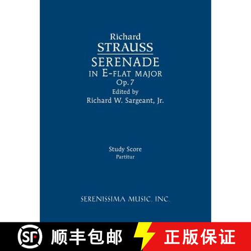 【3-4周达】Serenade in E-flat major, Op.7: Study score [9781608742318]