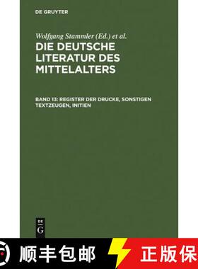 【3-4周达】Register der Drucke, Sonstigen Textzeugen, Initien [9783110191165]