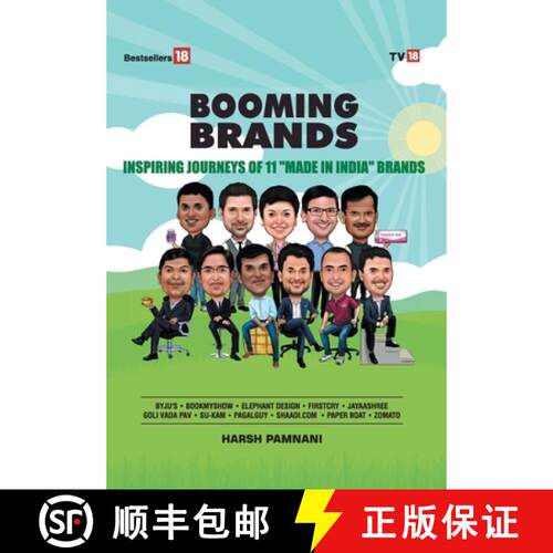 【3-4周达】精装 Booming Brands: Inspiring Journeys of 11 Made in India Brands [9789387860087]