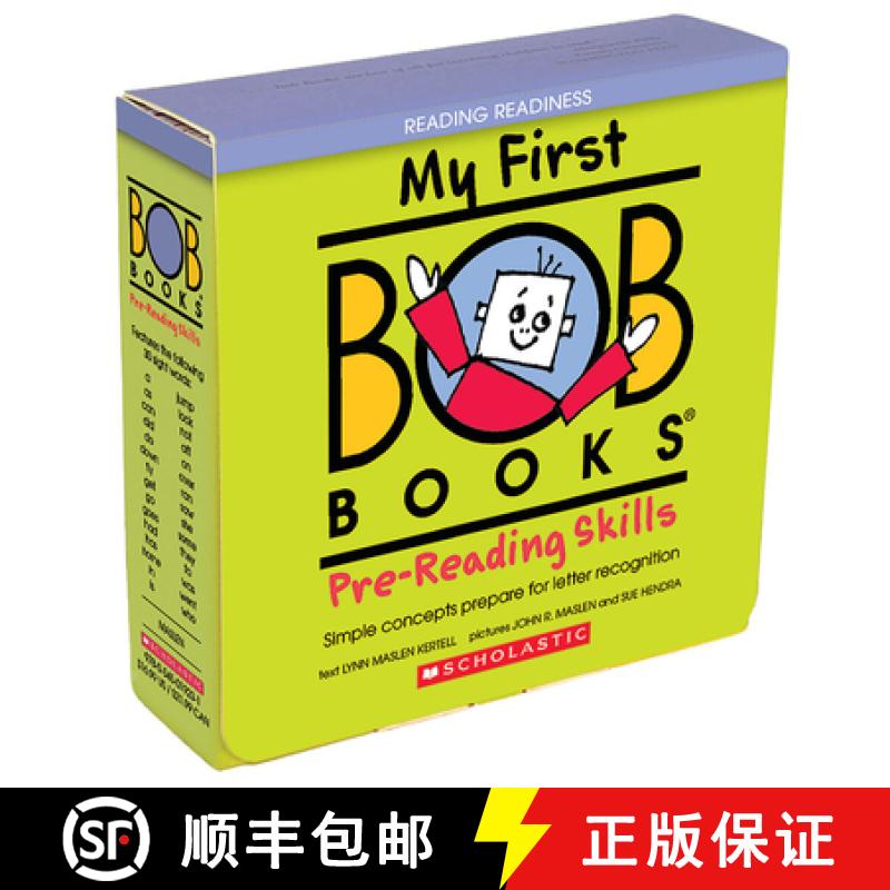 预订 My First Bob Books - Pre-Reading Skills Box Set Phonics, Ages 3 and Up, Pre-K (Reading Readiness) [9780545019224]
