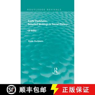 Selected Social T... Emile Vols 4周达 9780415562874 Durkheim Theory Writings