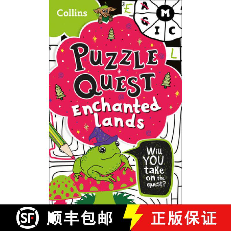 【3-4周达】Puzzle Quest Enchanted Lands: Solve More Than 100 Puzzles in This Adventure Story for Kids... [9780008457464]