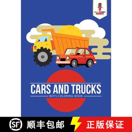 【3-4周达】Cars and Trucks : Boys Coloring Book [9780228204855]