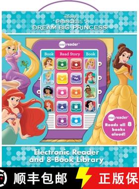 【3-4周达】Disney Princess: Dream Big, Princess Me Reader Electronic Reader and 8-Book Library Sound ... [9781503716957]