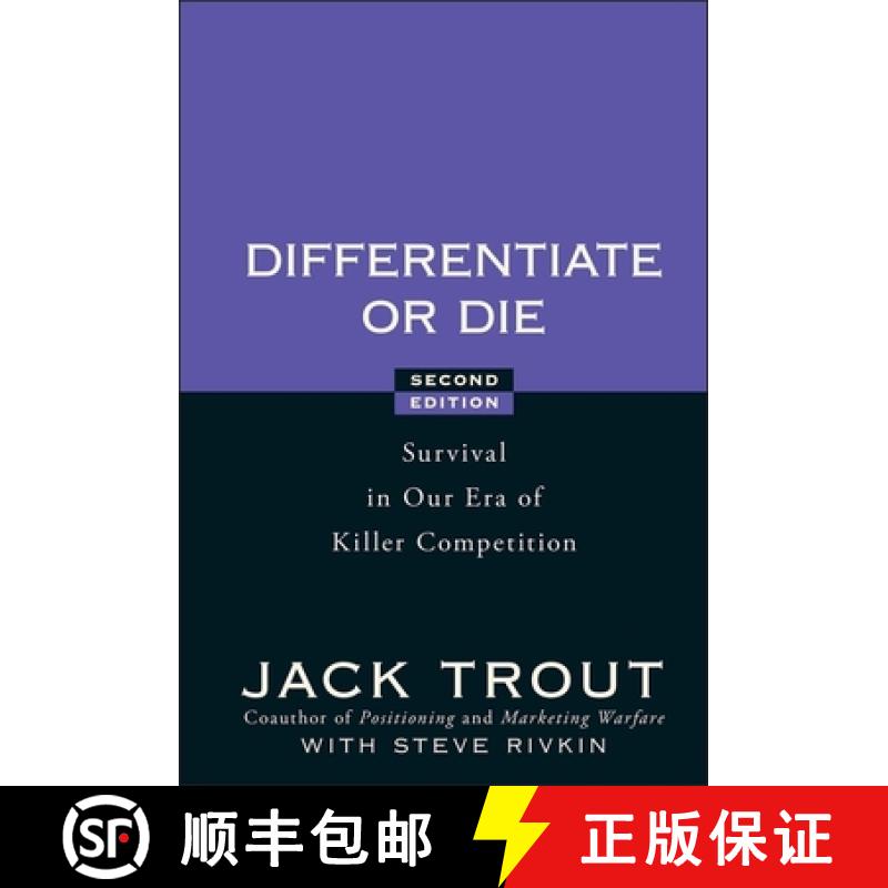 【3-4周达】Differentiate Or Die:  Survival In Our Era Of Killer Competition, 2Nd Edition [Wiley经管] [9780470223390]