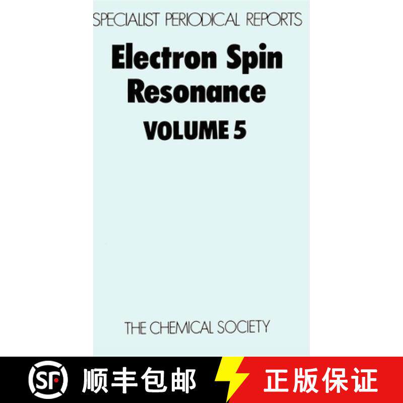 【3-4周达】Electron Spin Resonance Vol 5: Volume 8 [9780851867915]