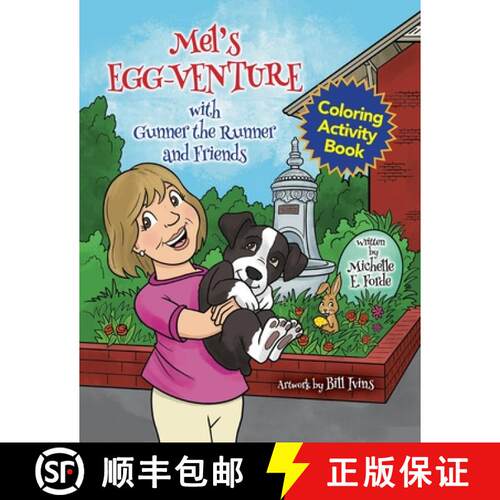 【3-4周达】Mel's Egg-Venture with Gunner the Runner and Friends Coloring Activity Book [9798986776620]