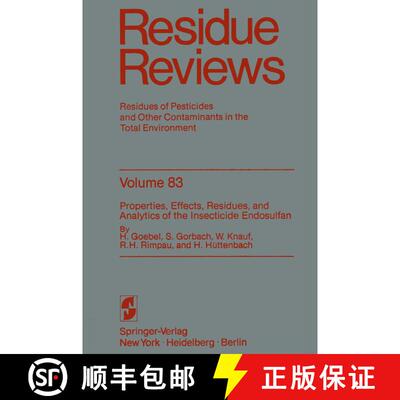 【3-4周达】Properties, Effects, Residues, and Analytics of the insecticide Endosulfan [9781461257141]