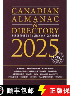 【3-4周达】精装 Canadian Almanac & Directory, 2025: Includes Free Online Access [9781637009123]
